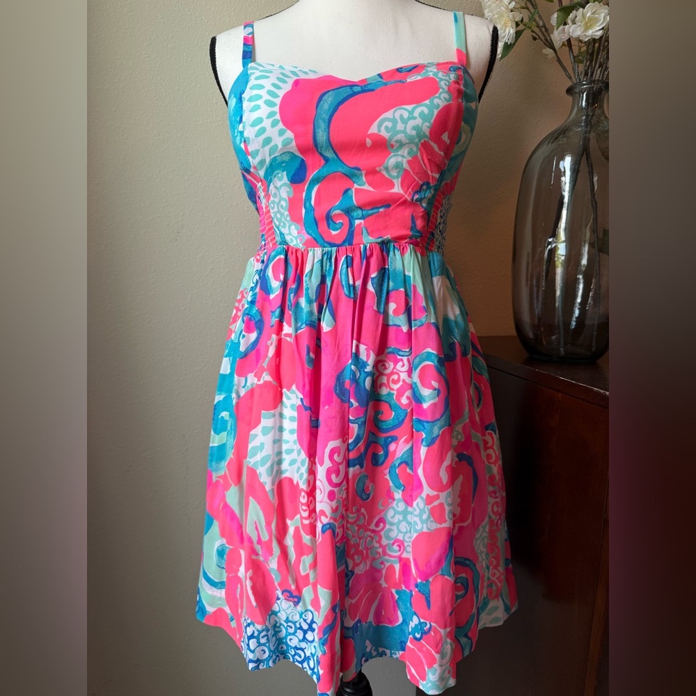 Lilly Pulitzer Pink and Blue Dress